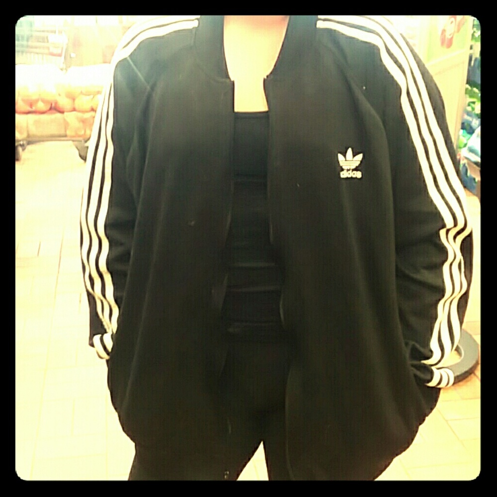 Adidas sweatshirt.